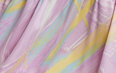 Women's Midi Dress in Lilac with Kimono Sleeves and Abstract Zebra Print, Stylish Fashion by Liquorish