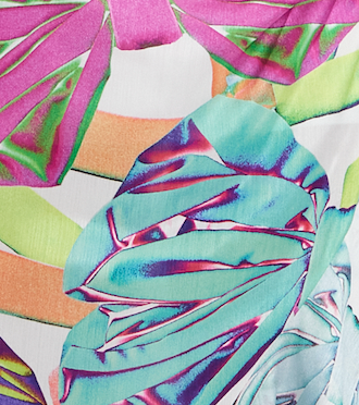 Women’s Midi Dress with One Shoulder Frill and Bow Print, Asymmetric Length, Slim Fit Design