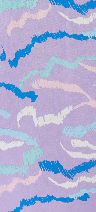 Women's Abstract Print Gathered Front Slit Maxi Skirt - Regular Fit, 100% Polyester, in Stunning Colors - Liquorish