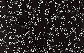 Women's Jumpsuit - Black Floral Print, Sleeveless, Crossover Front, Full Length, Wide Legs, Liquorish