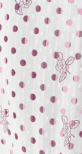 Women’s Midi Wrap Dress in White with Pink Floral & Polka Dots, V Neck, Kimono Sleeves - Liquorish