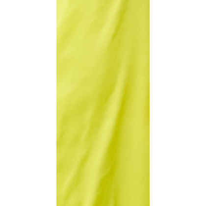 Women's Midi Dress in Yellow Satin with Spaghetti Straps and Deep V Neck - Liquorish