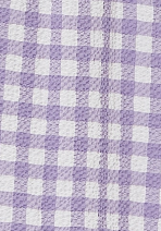 Women's Midi Dress in Lilac and White Gingham with Long Sleeves - Perfect for City Outings, Family Lunch, and the Pub - Liquorish