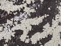 Women's Mini Dress with Open Back and Short Sleeves in Dazzling Sequin - Glamorous Liquorish