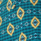 Women's Blazer in Green, Yellow & Navy with Tailored Fit, Geometric African Print - Liquorish