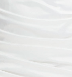 Women's Mini Dress with Asymmetric One Shoulder and Feather Detail in White - Liquorish