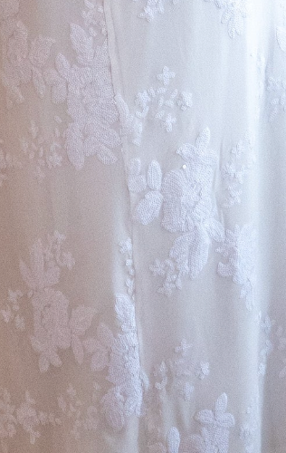 Women’s Maxi Dress with Thigh-high Split and Zip-side Fastening in White - Liquorish