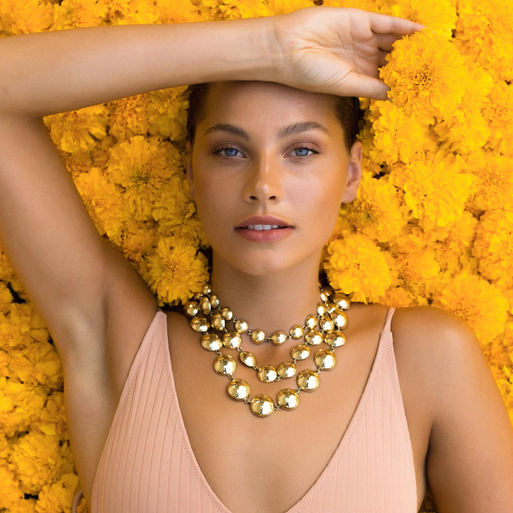 While the Sola necklace invokes your inner Goddess, the Sol necklace invokes your inner warrior.