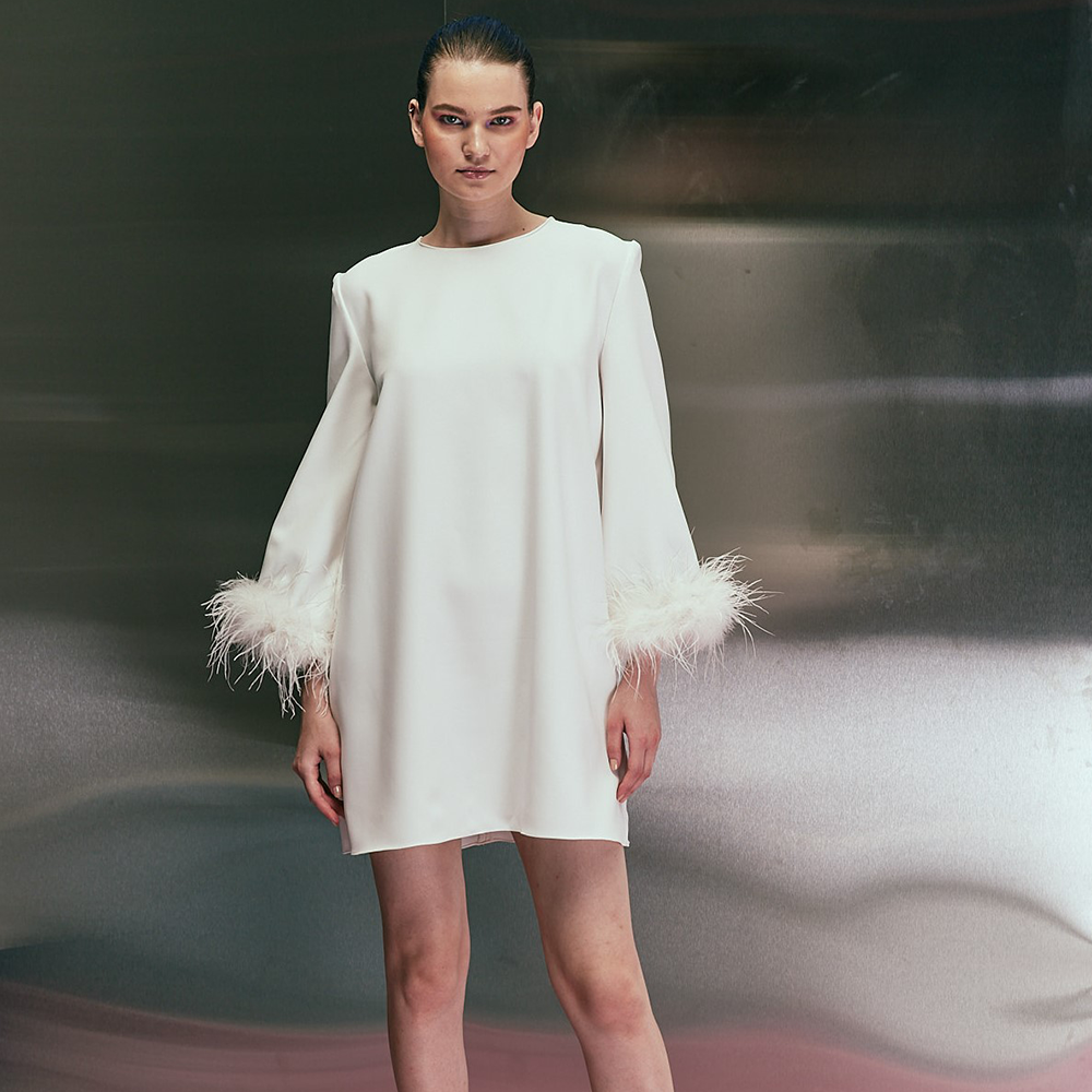 Short Feather Dress The Perfect Luxe Dress for Elegant Occasions
