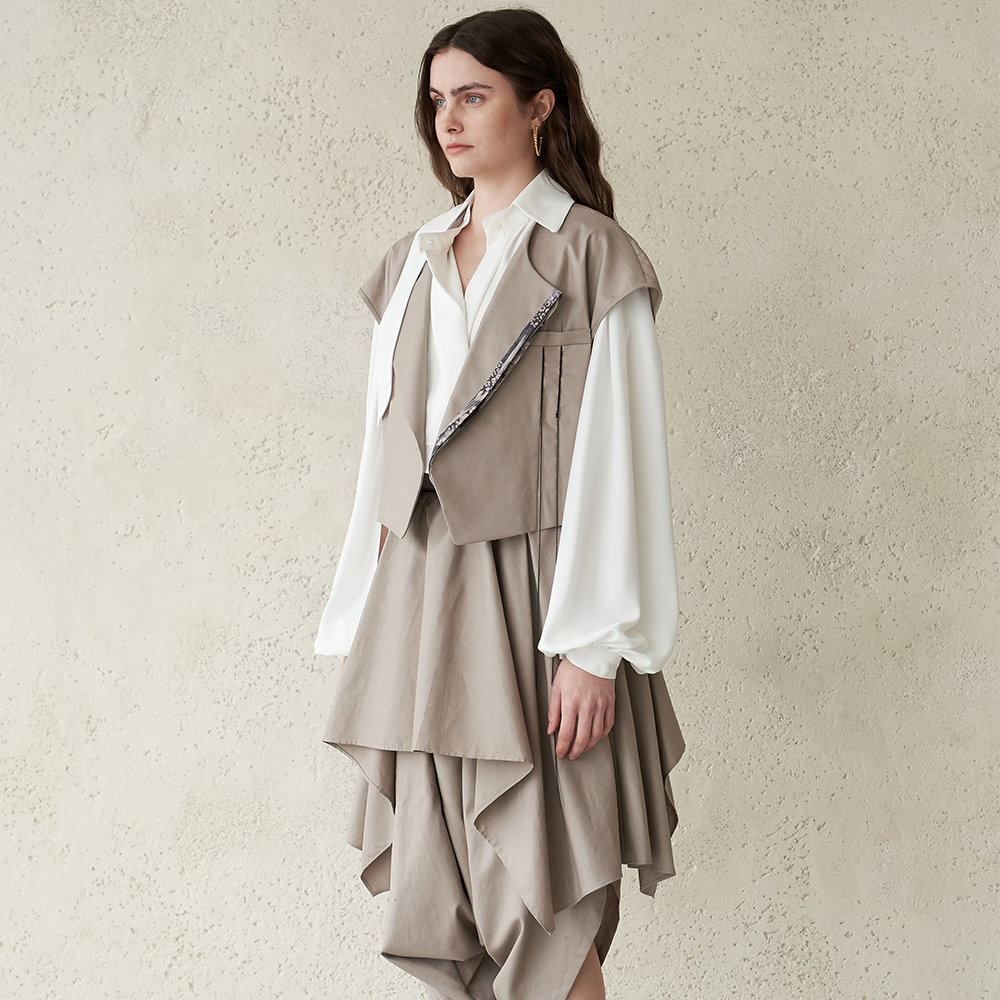 Shop a Silk Color Block Linen Cropped Jacket from our new online shop. Shop Now!