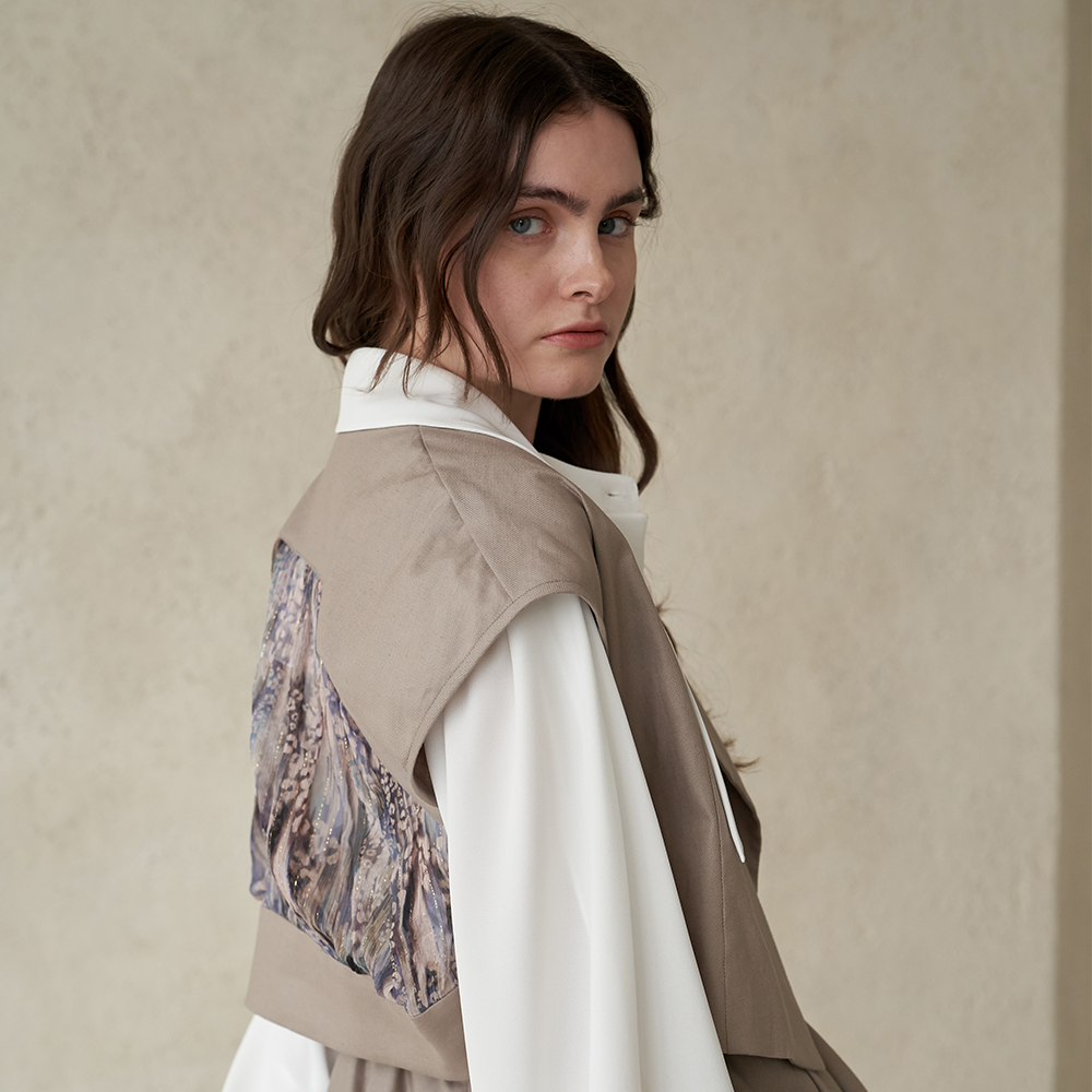 Shop a Silk Color Block Linen Cropped Jacket from our new online shop. Shop Now!