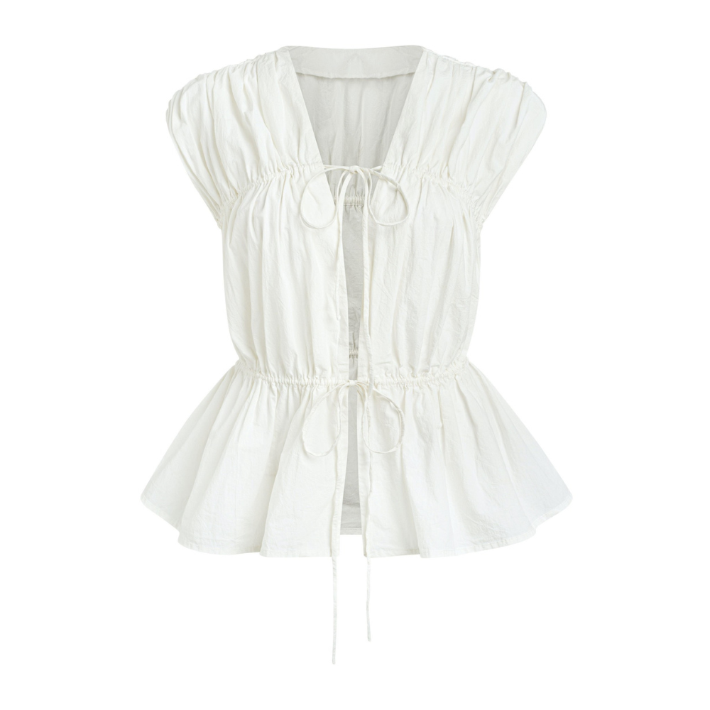 The Snowdrop Top is crafted in organic cotton. Shop Now!