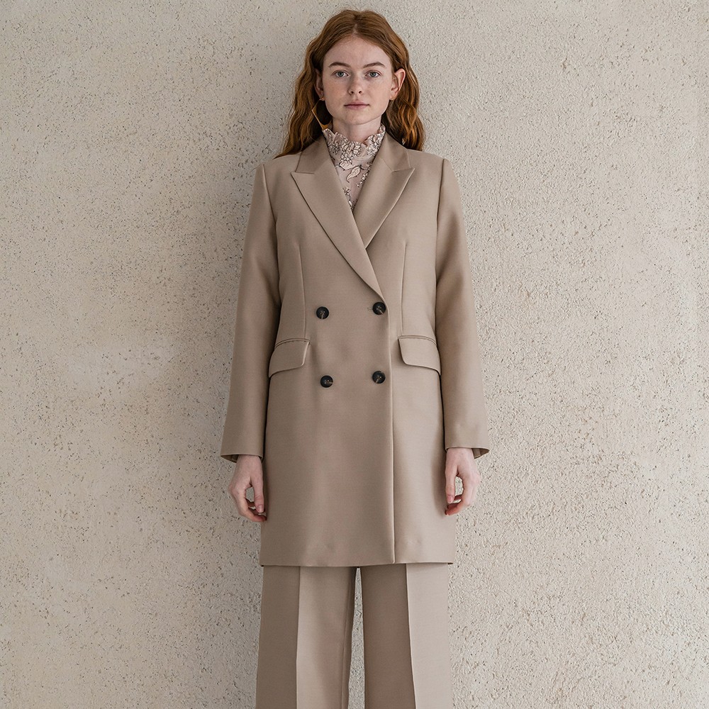Desert sand colored double jacket