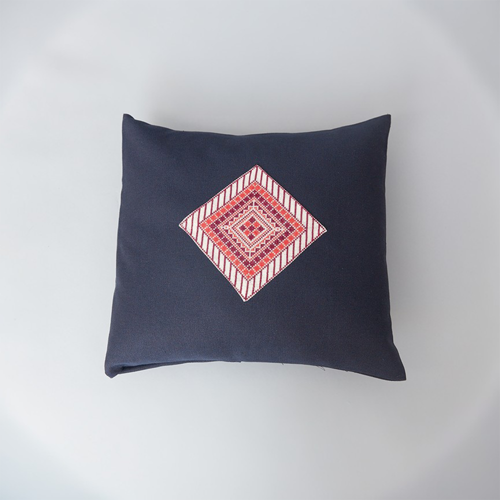 The Diamond Pillow is a unique piece that can be added to any living space to create dimension.