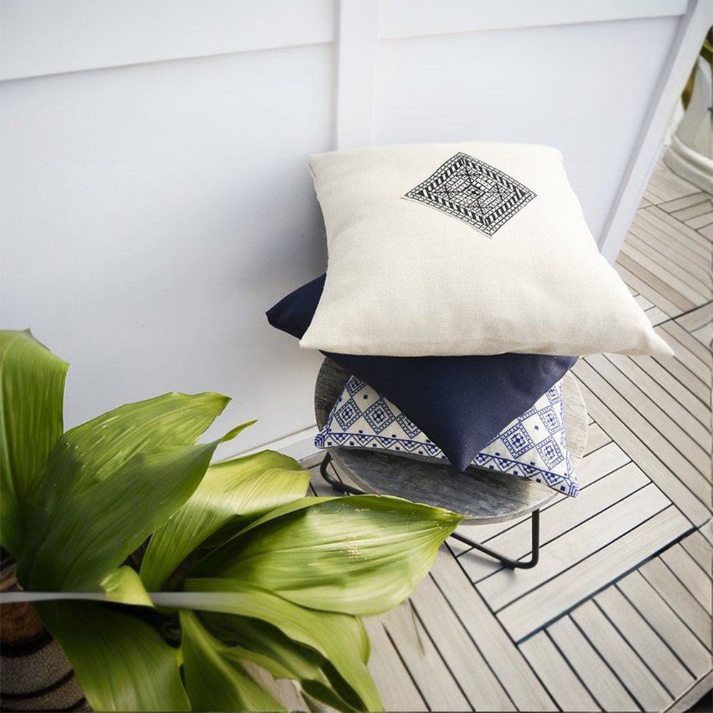 The Diamond Pillow is a unique piece that can be added to any living space to create dimension. 