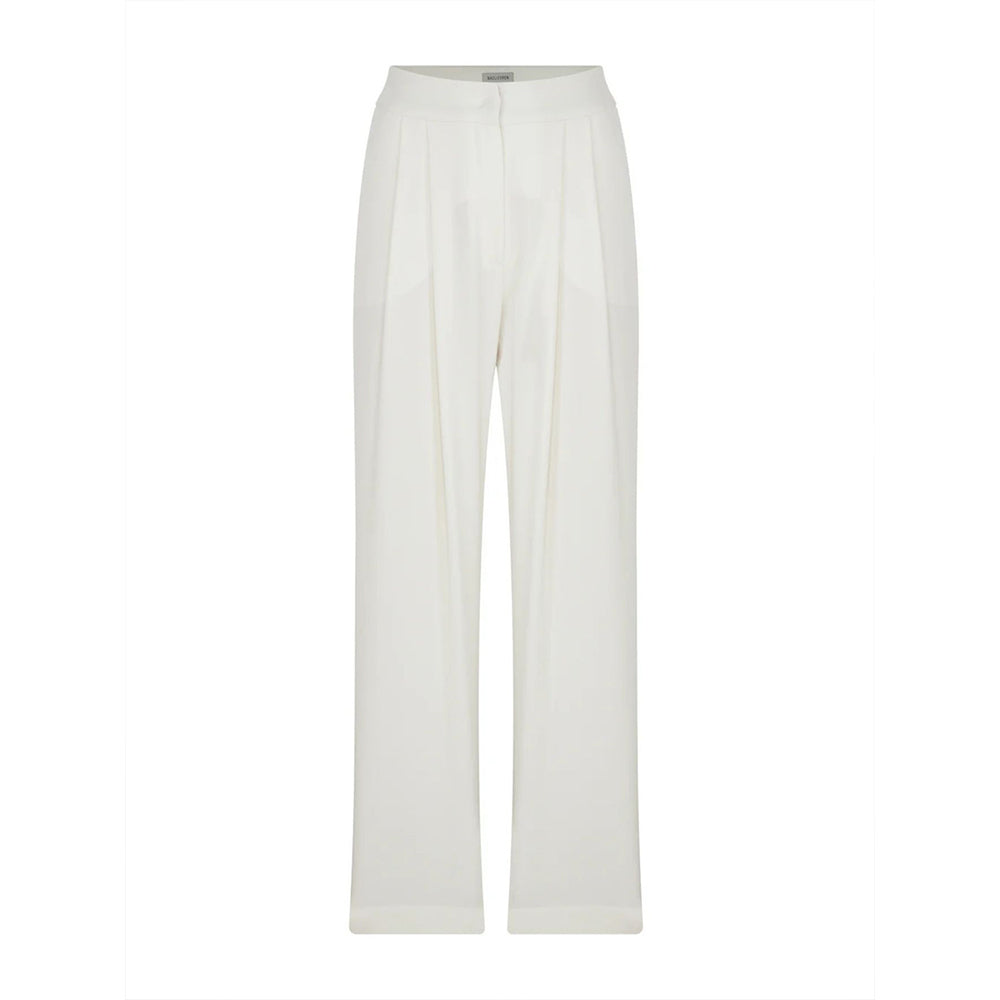 Tina Crepe Trousers in Blanche