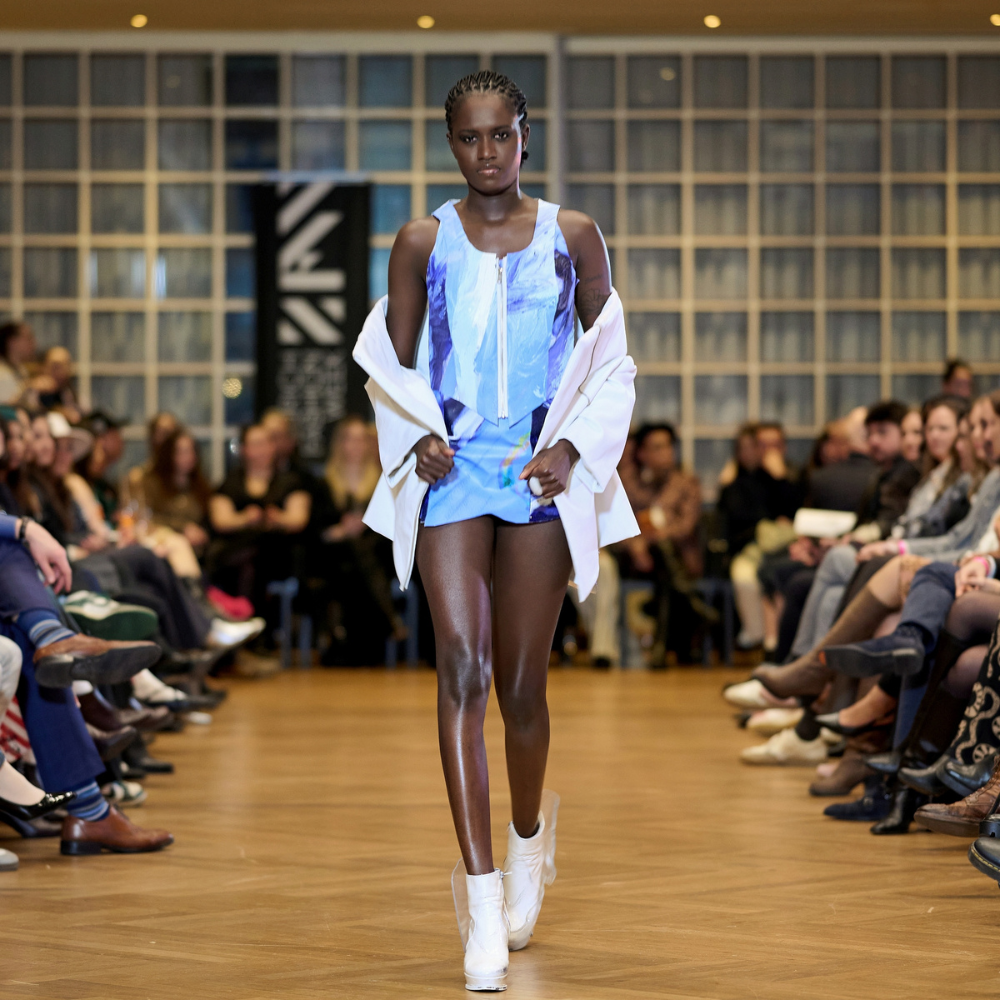 White Platform Boots with Transparent Panels