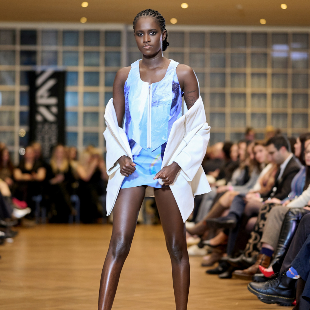 White Platform Boots with Transparent Panels