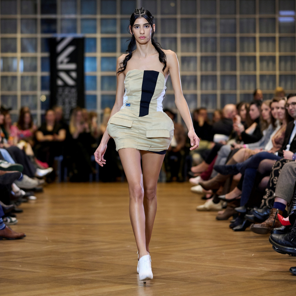 Upcycled Vintage GDR Jacket Mini Dress