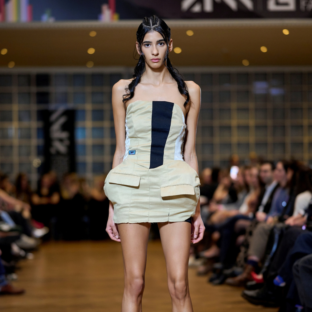 Upcycled Vintage GDR Jacket Mini Dress