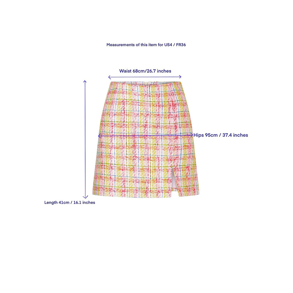 Vance Cotton Tweed A-Line Skirt