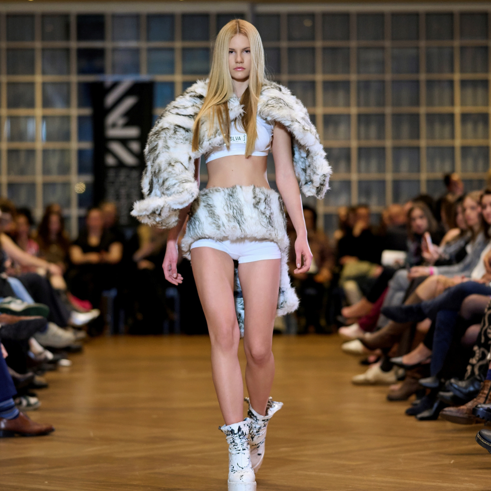 White Chunky Paint Boots