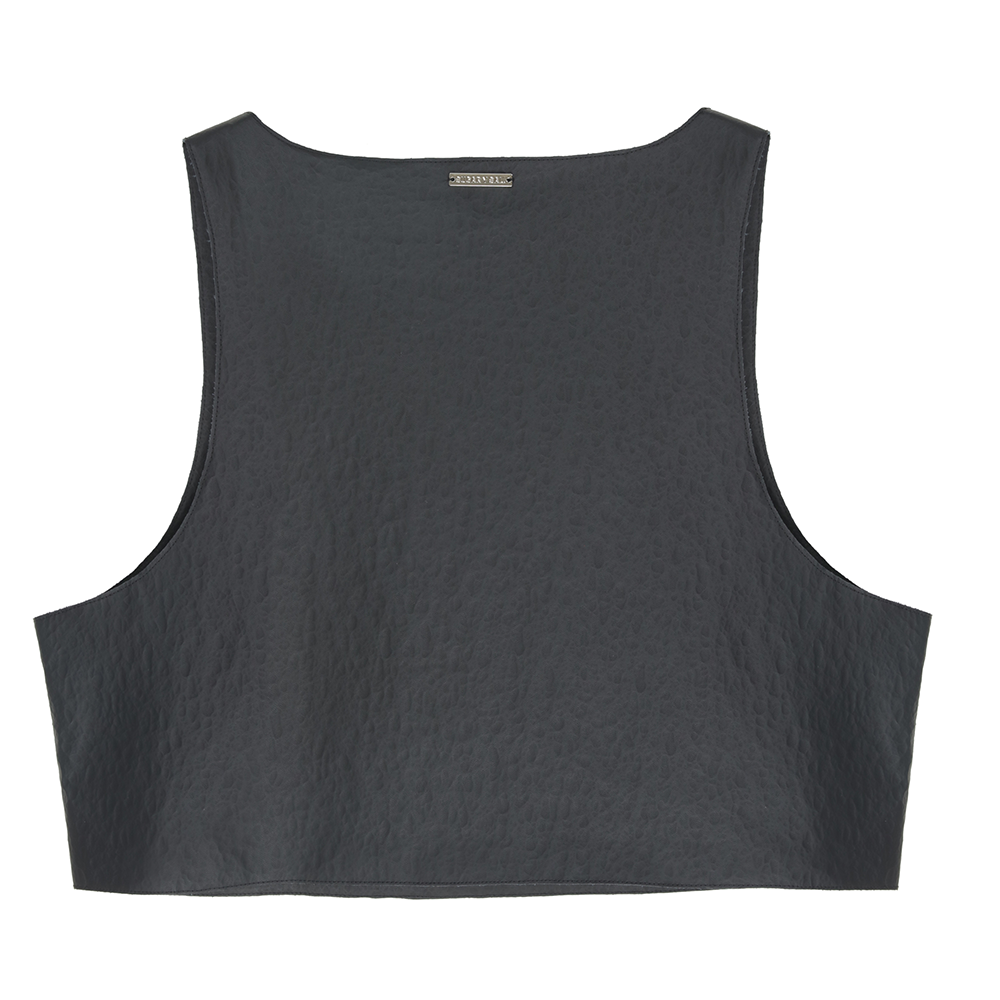 Shop the Vegan Leather Black Vest from Sugar Y Sal. Find your style and shop now!