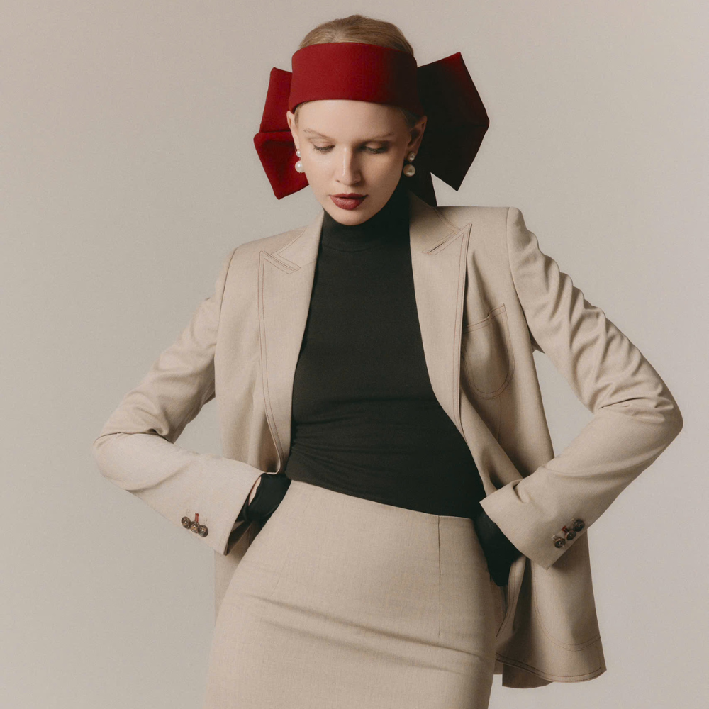 Designer Viva Bodycon wool blend mini skirt for timeless elegance. Shop Now!