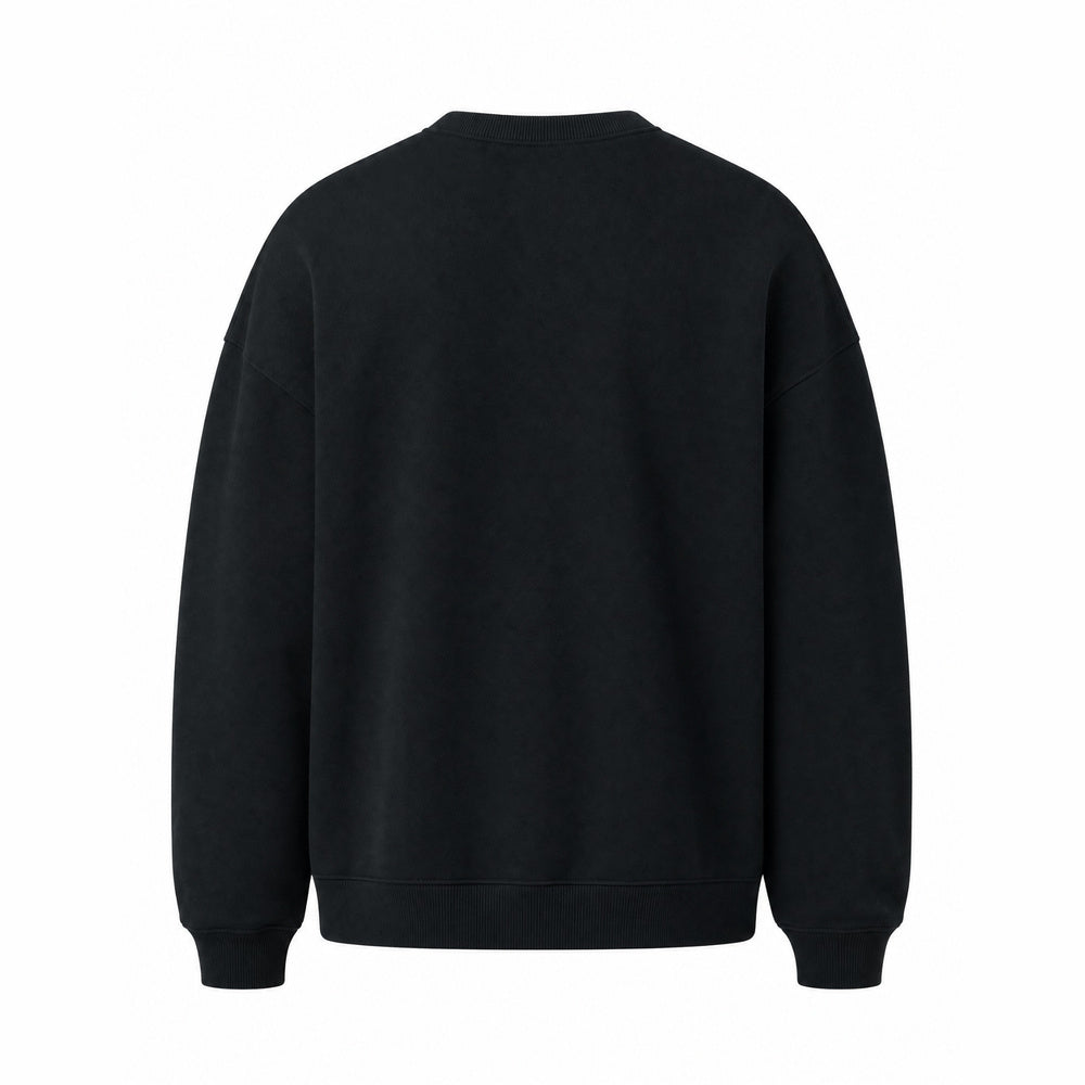 Shop online from our exclusive website and discover the Whale Organic Black Sweatshirt by Benedetti Life, crafted from 100% organic cotton fleece for sustainable comfort and timeless everyday style.