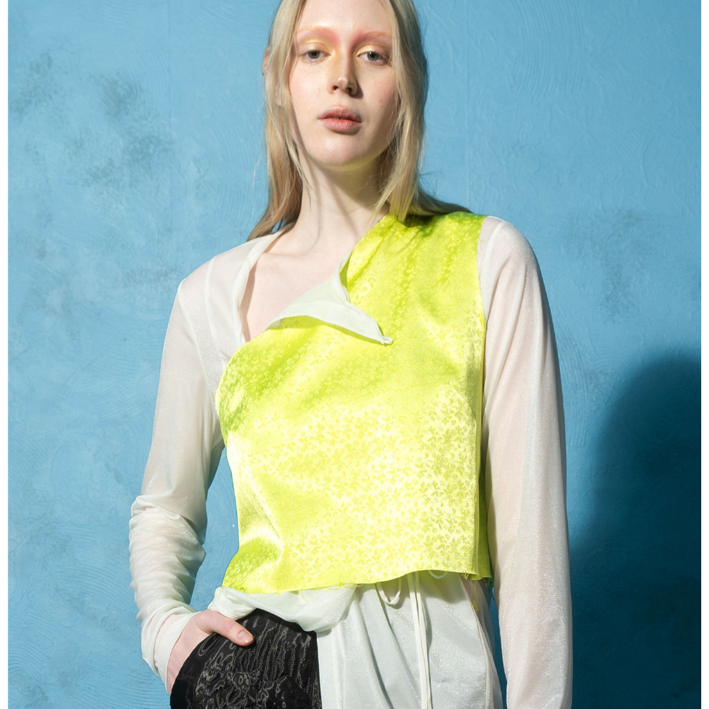 Classy designer clothes in White Radiancy Paneled Blouse. Shop Now!