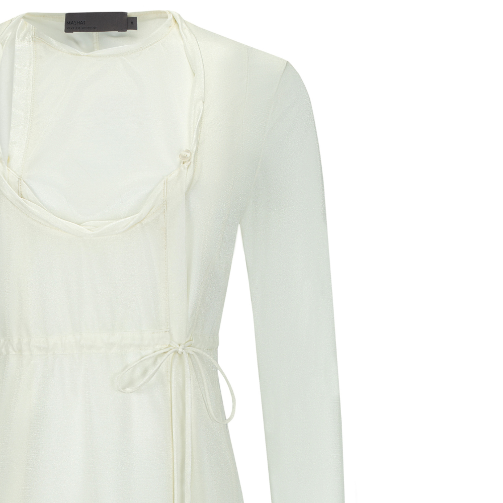 Classy designer clothes in White Radiancy Paneled Blouse. Shop Now!