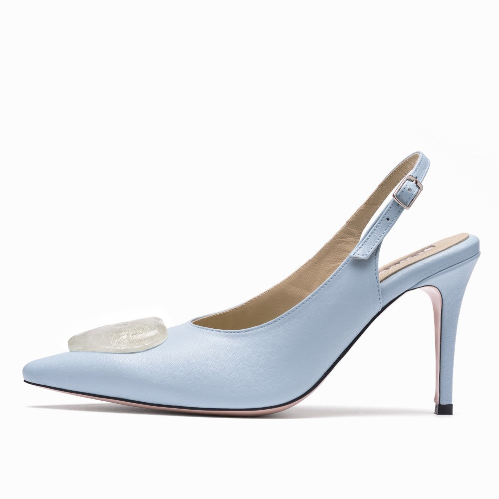 Yoko Slingback Azure Ice brings elegance to online pumps shopping. Shop Now!
