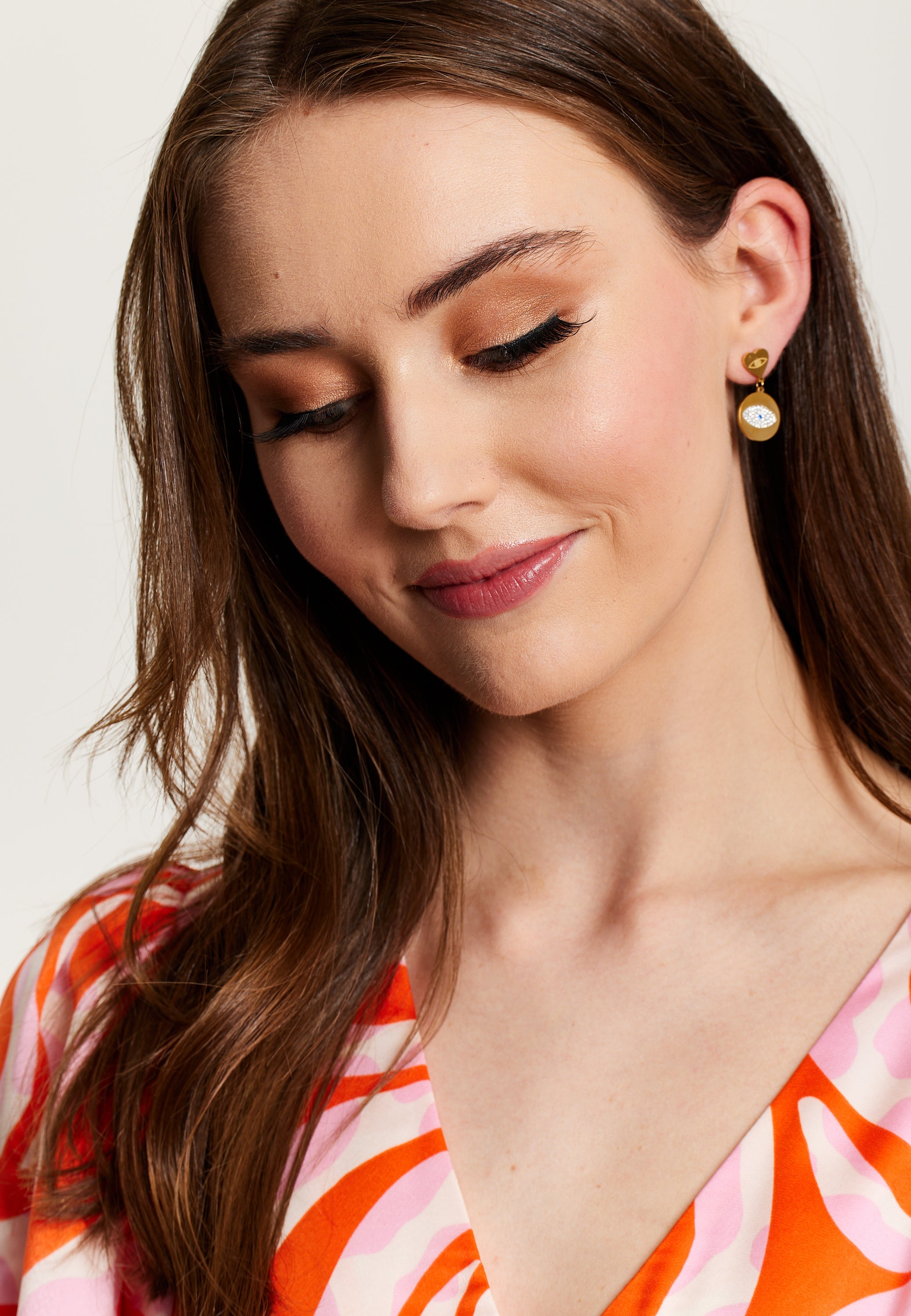 Liquorish Evil Eye Earring