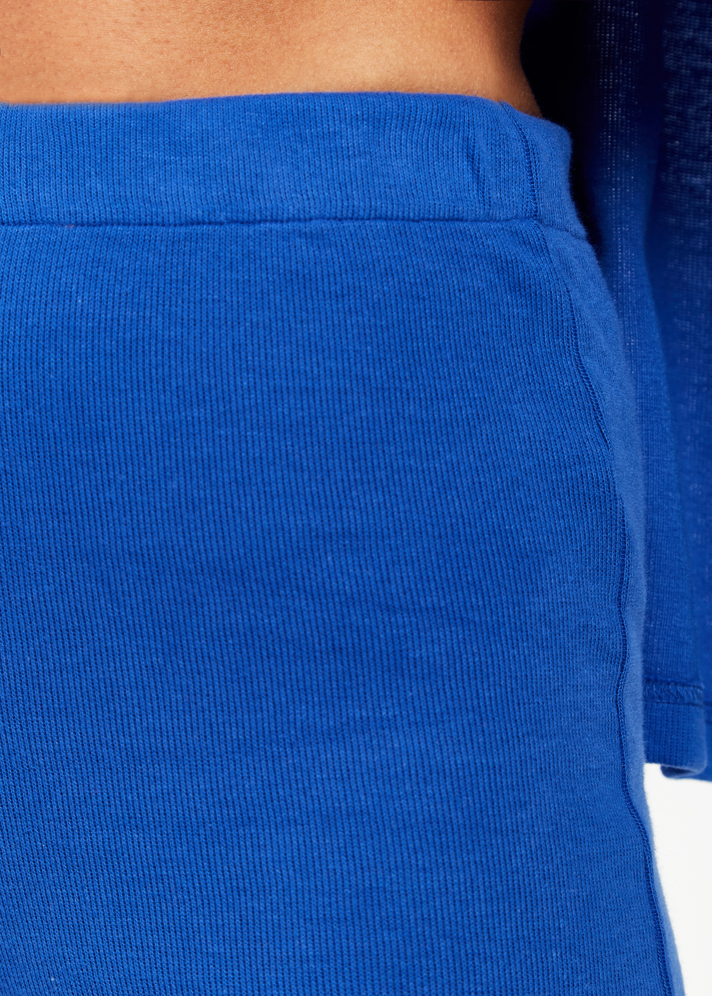 Women's Trousers in Royal Blue, Wide-Leg Shape, Regular Fit, Elasticated Waist - Liquorish