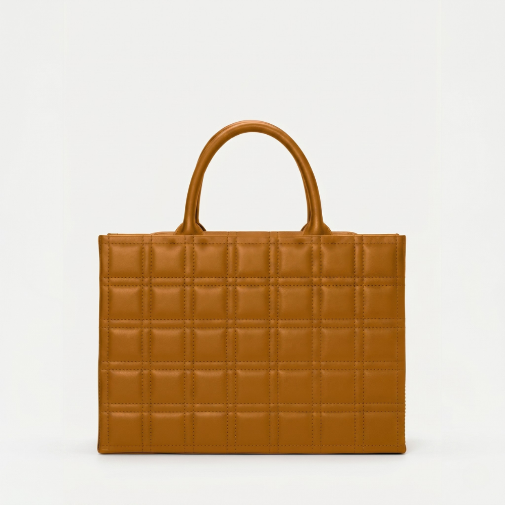 Leather tote bag with flap closure and compartments, pre order item. Shop online from our curated edit of premium fashion.