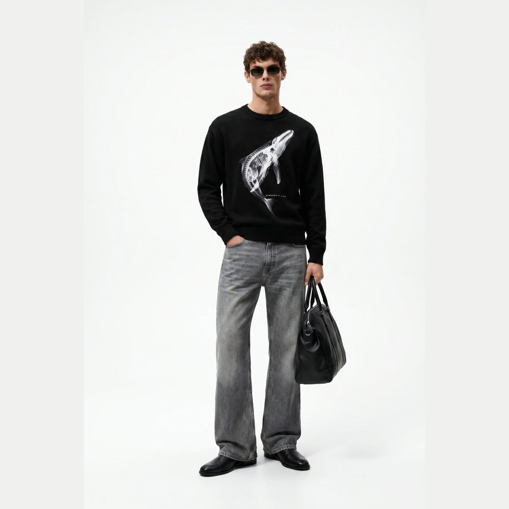 Whale Organic Black Sweatshirt | Benedetti Life
