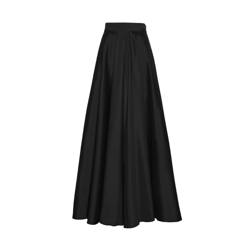 Elegant bias-cut pants in luxurious shantung silk. Pure sophistication, 100% silk.
