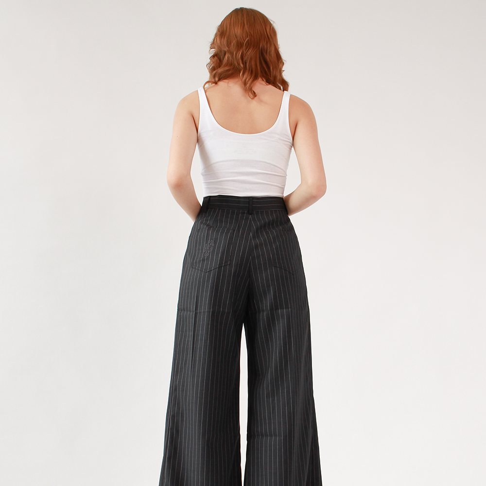 Shop Ahkeke London Full Length Flare Black Trousers at our store for clothing. Discover style on our shopping website. Shop now!