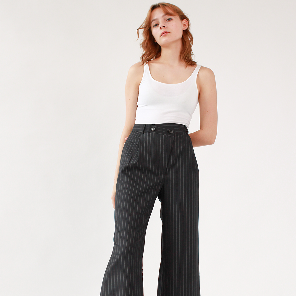 Shop Ahkeke London Full Length Flare Black Trousers at our store for clothing. Discover style on our shopping website. Shop now!