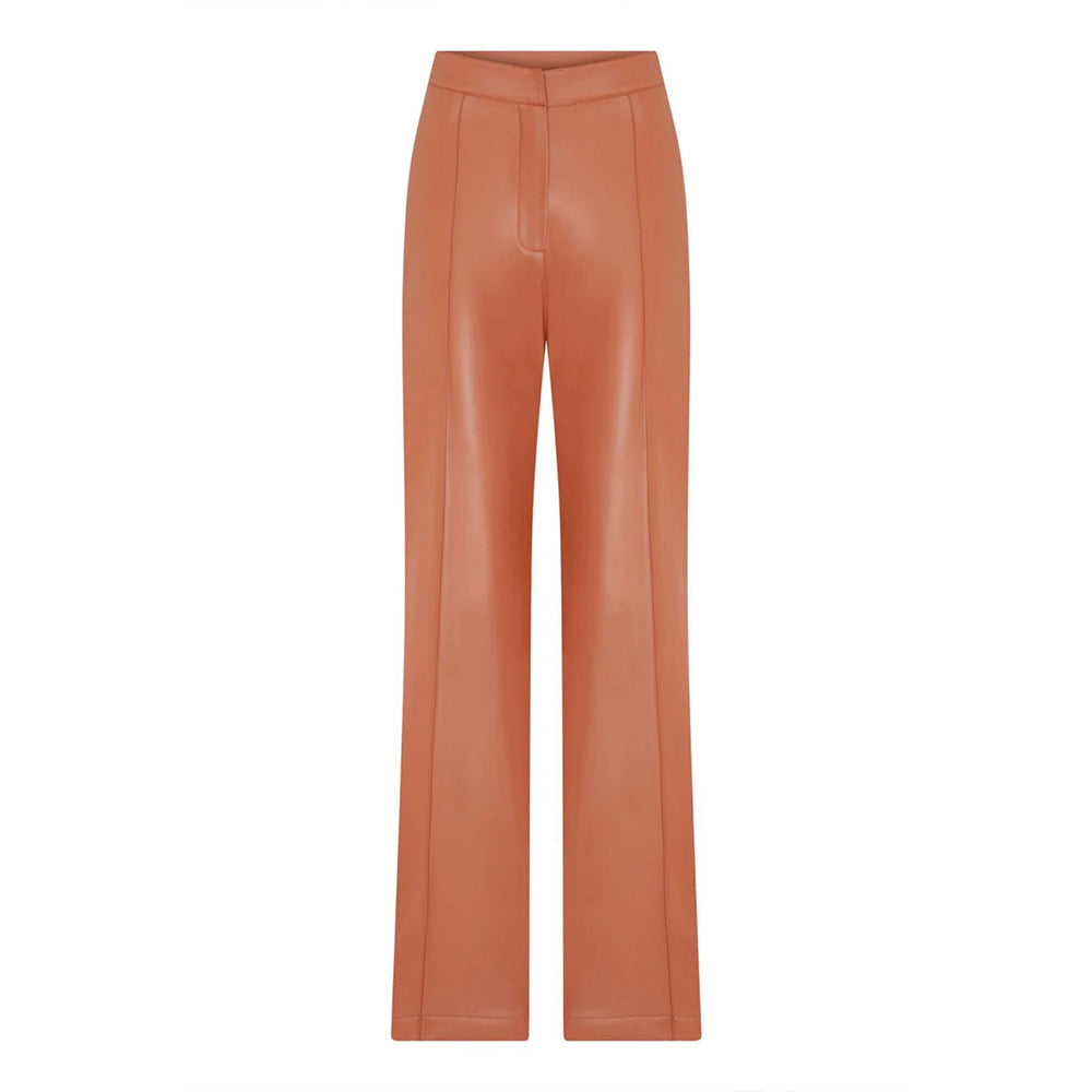 Stylish Alba Vegan Leather Wide Leg Trousers from our women clothing store. Shop Now!