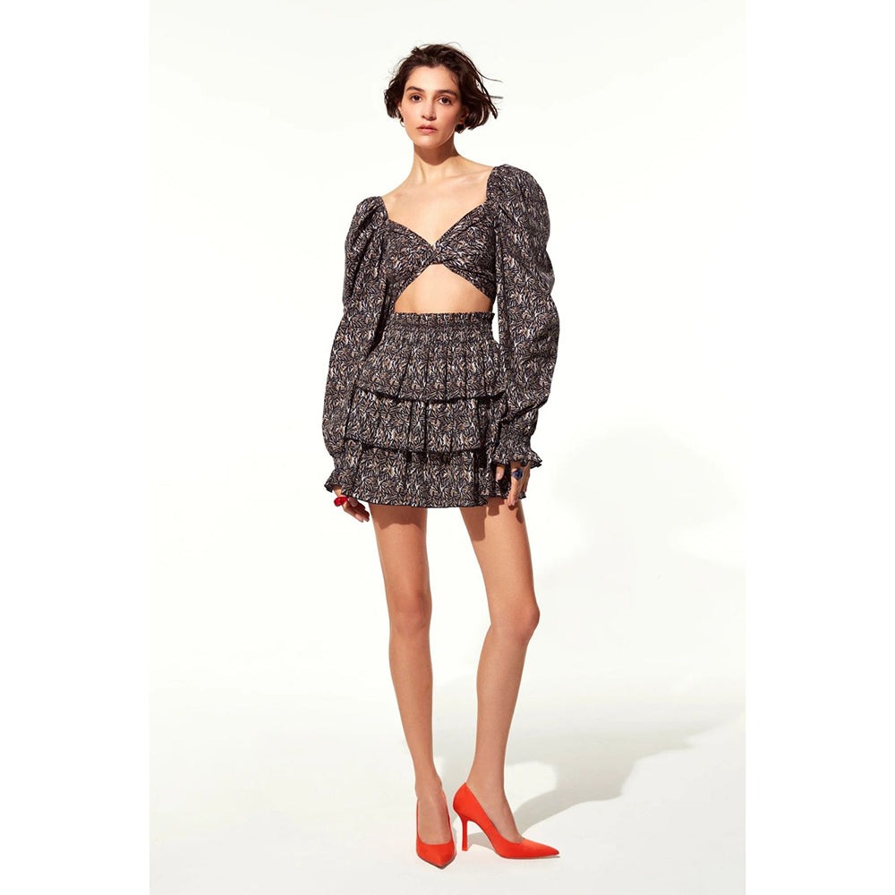 Amy Ruffled Mini Skirt