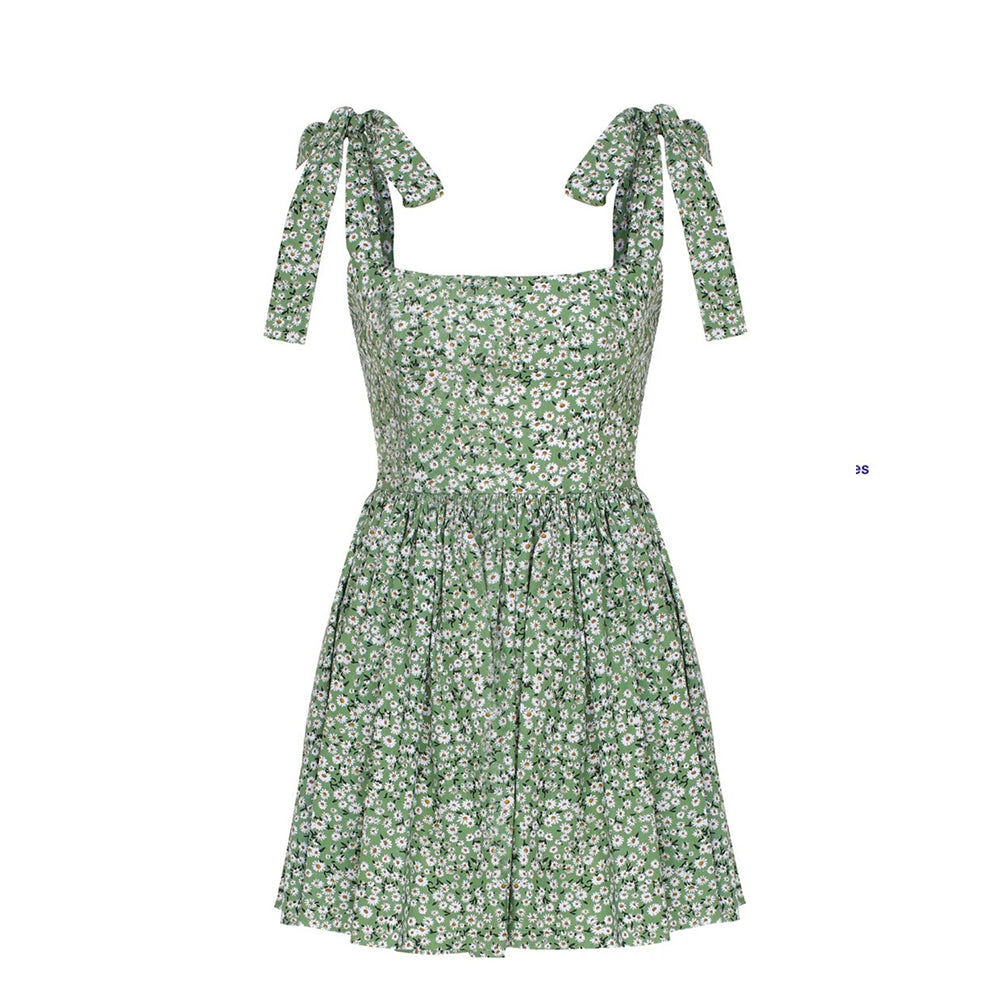 Audree Floral Print Poplin Mini Dress