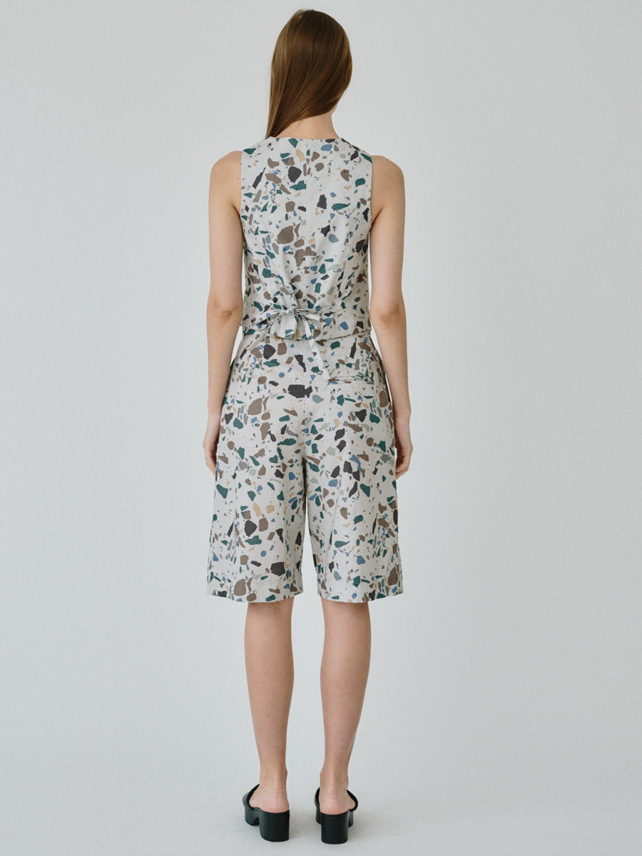 Women's Bermuda Shorts in Terrazzo Co-ord Set | Beau | Fanfare