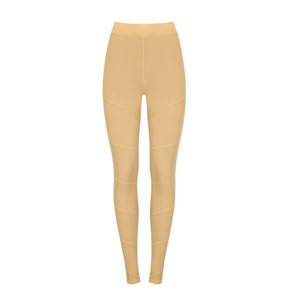 Own the grace of luxury clothing with the Beige Spiral Leggings. Shop Now!