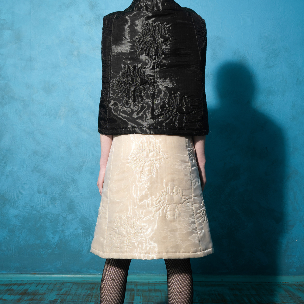 Shop Beige Organza Skirt on our trendy clothing website today. Shop Now!