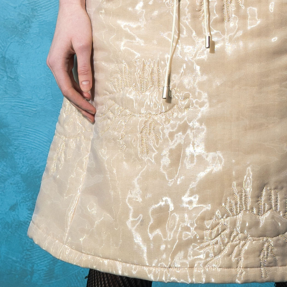 Shop Beige Organza Skirt on our trendy clothing website today. Shop Now!