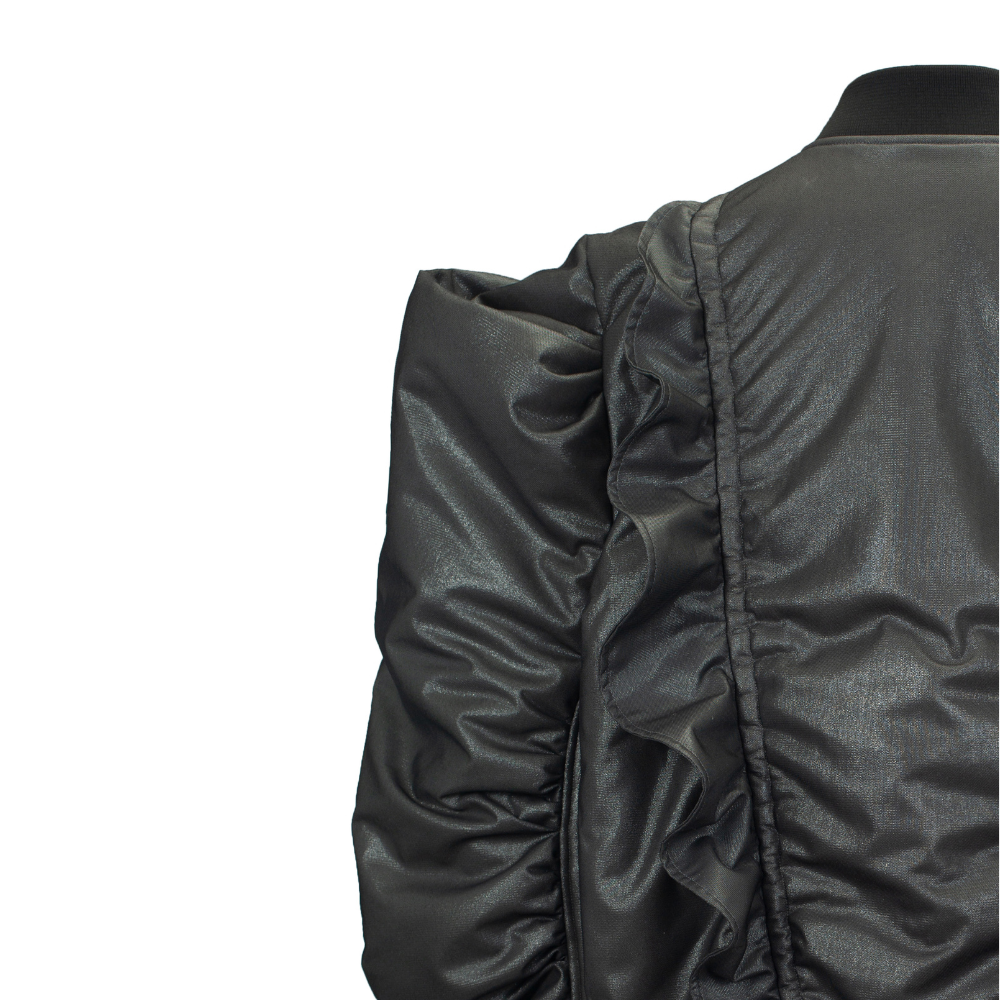 Discover the Black Shimmer Fairy Bomber at our women store. Shop Now!