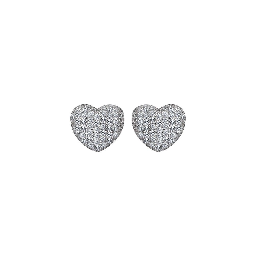 925 Sterling Silver Studs. Zircon & Natural Stones.