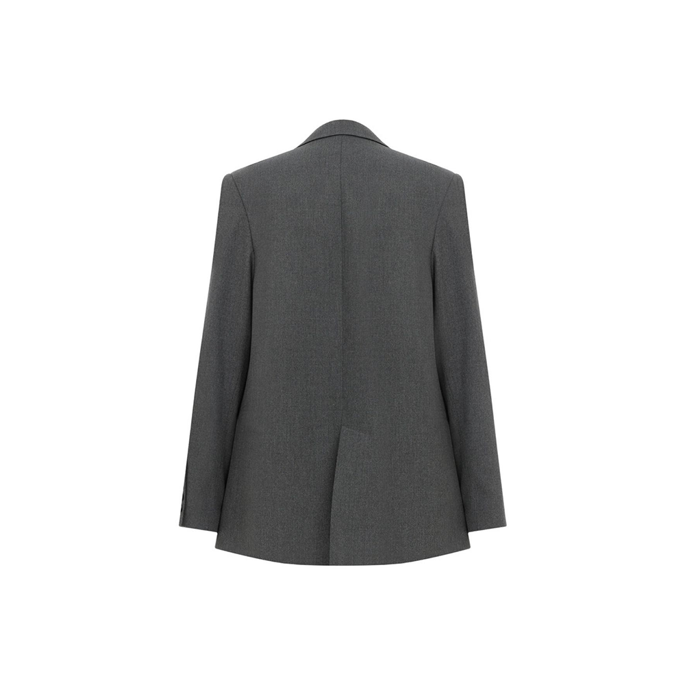 Boxy Oversize Blazer in Gray