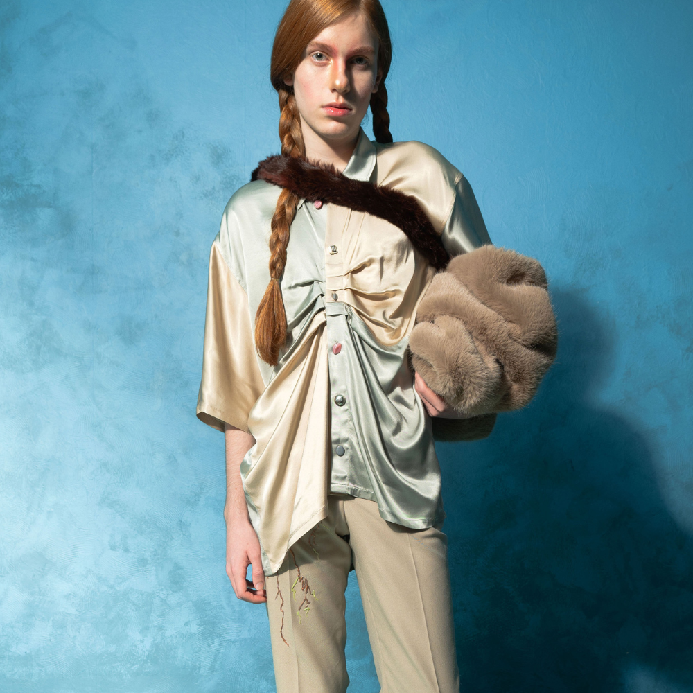 Explore the Butterfly Paneled Shirt at our clothing website today. Shop Now!